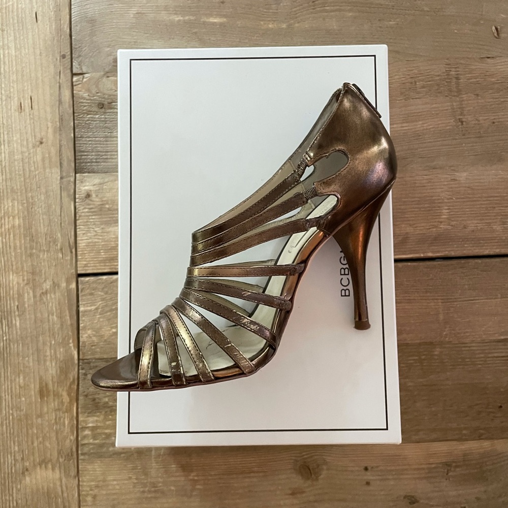 BCBG Zoeo Strappy Stilettos